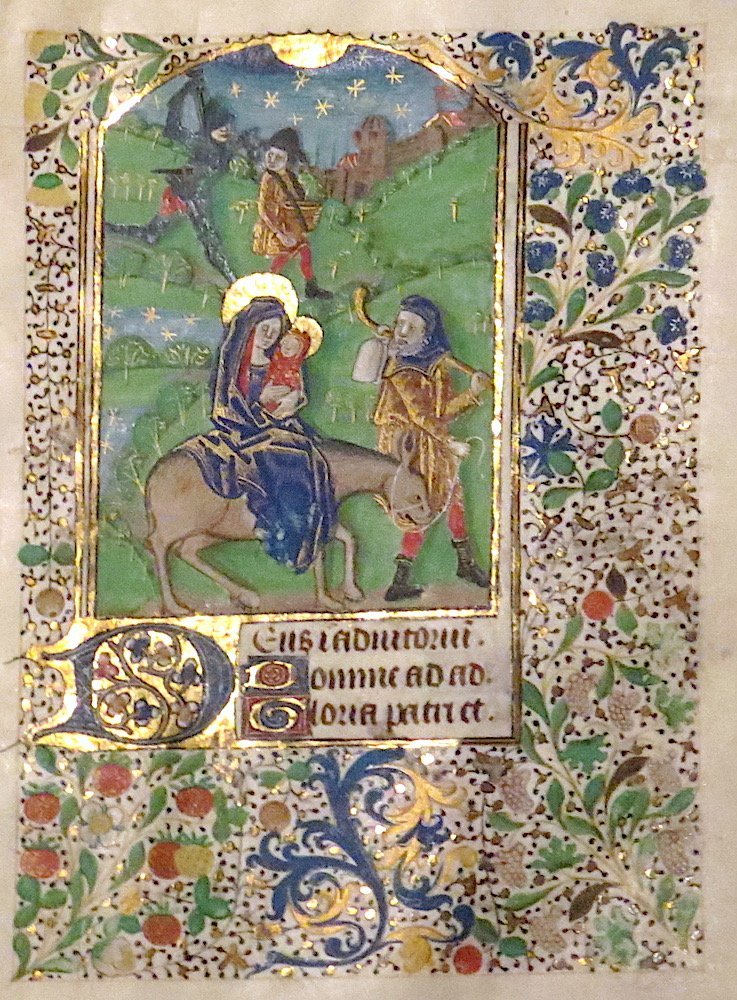 "Book of Hours (fragment)", by artist unknown.