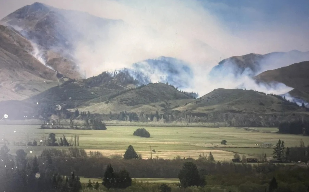 Fire at Hanmer Springs. Photo: Supplied / Gavin Martin