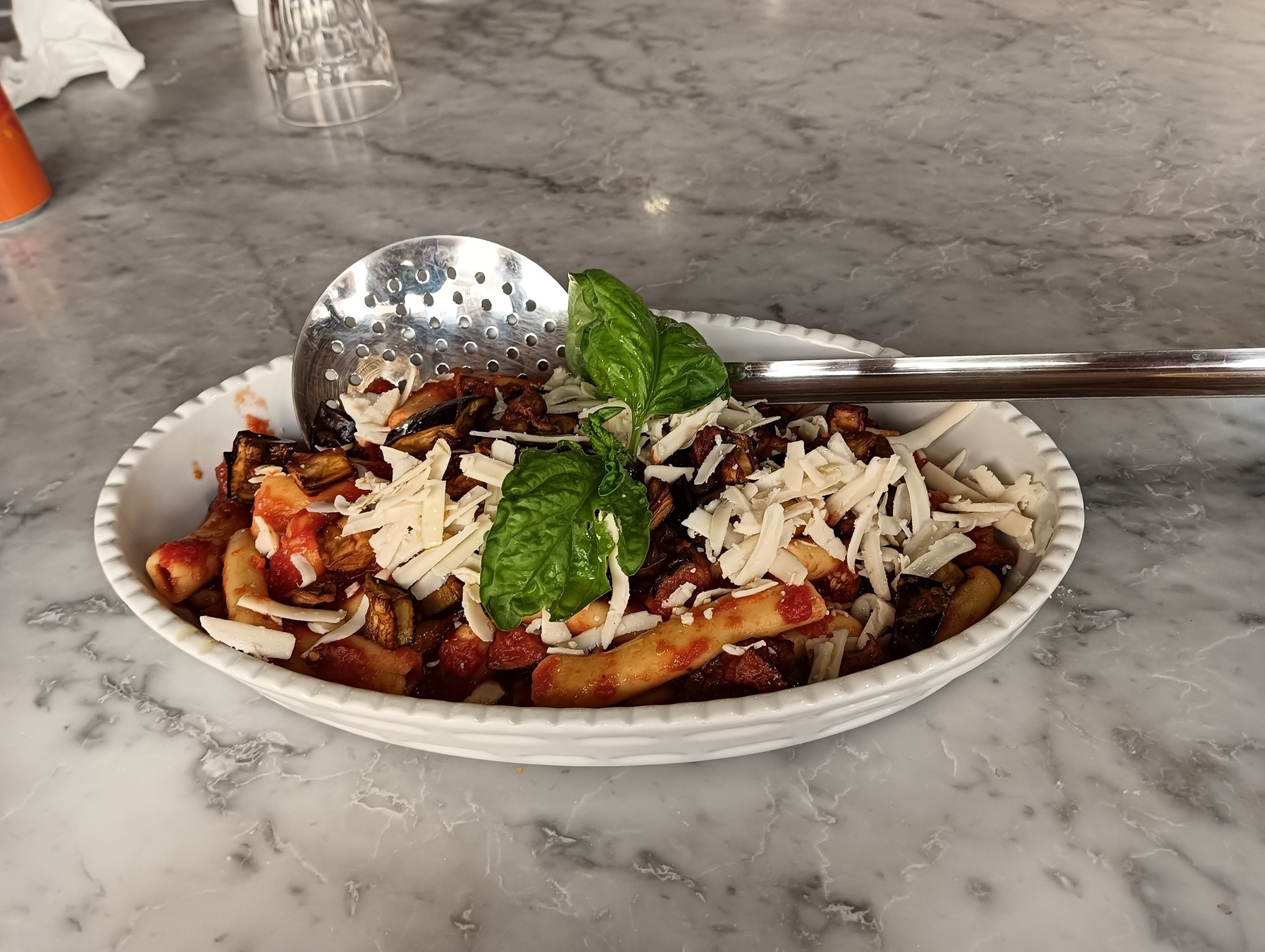 Pasta alla Norma.