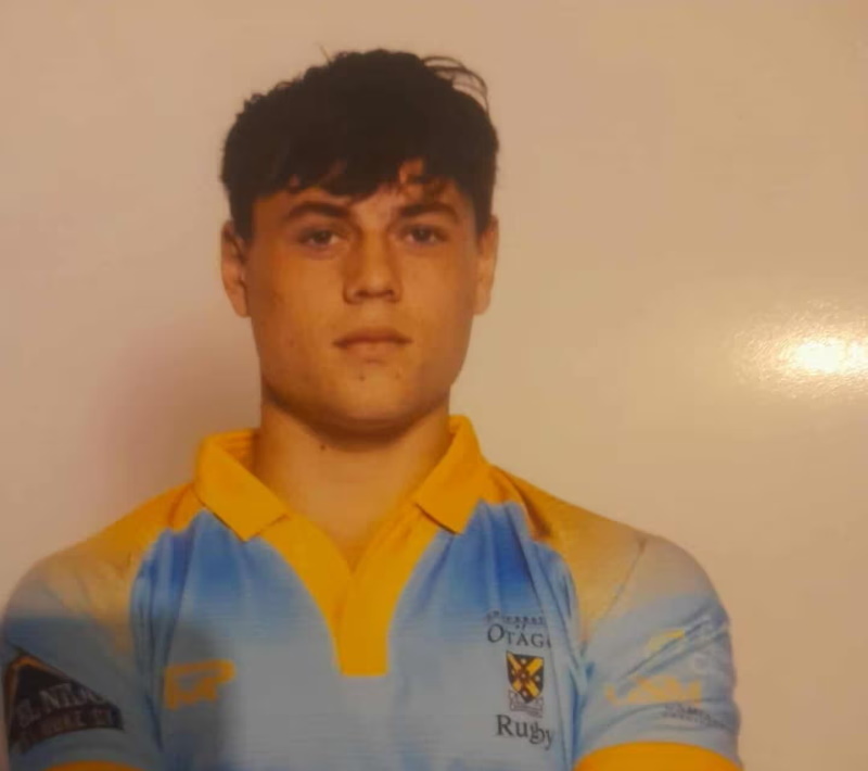 Jed Walker in his University rugby uniform. Photo: Supplied