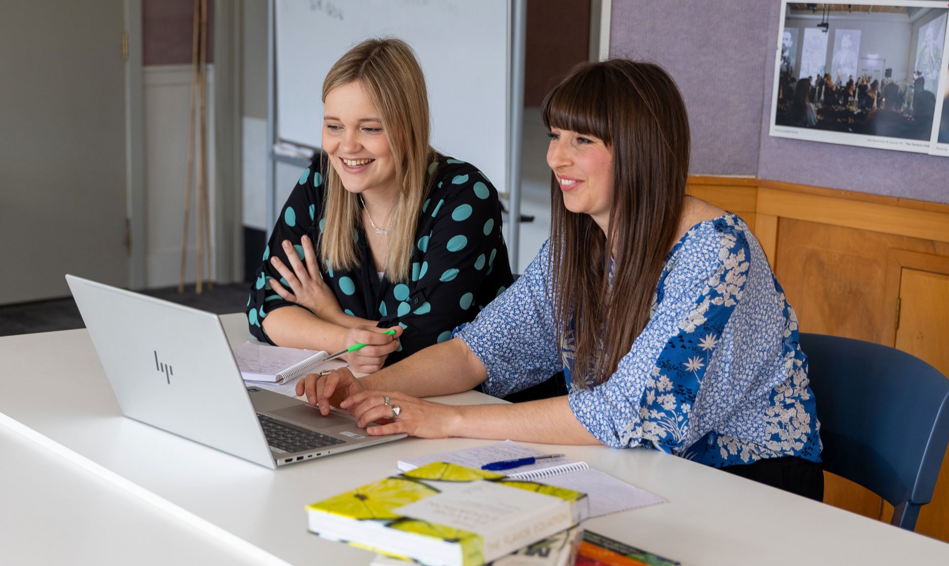 Otago Polytechnic Food Design Institute senior lecturer Juliane Tautz (left) and bachelor of...