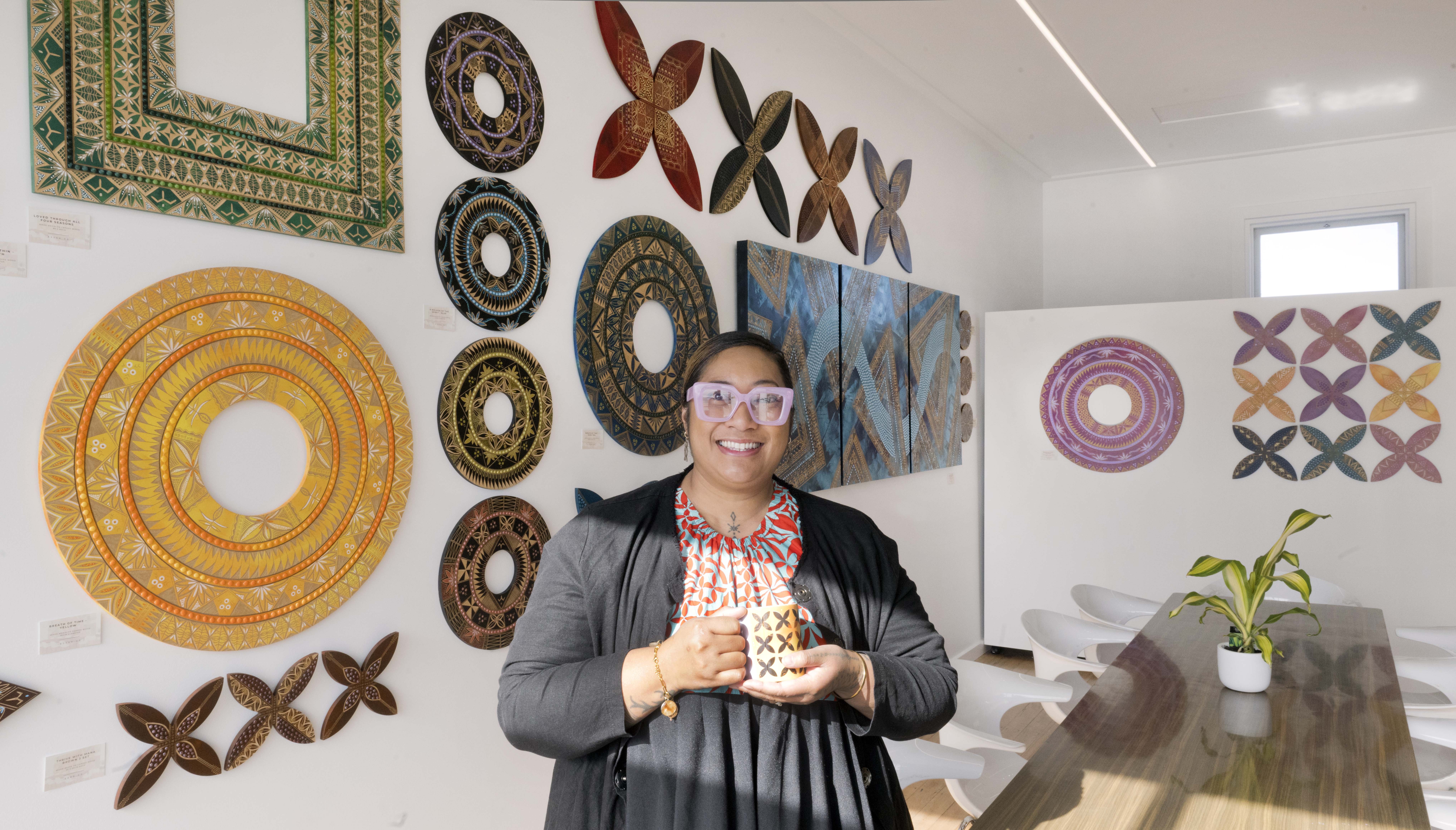 Dunedin artist Ana Teofilo basks in the light of her new gallery and studio in Prince Albert Rd....