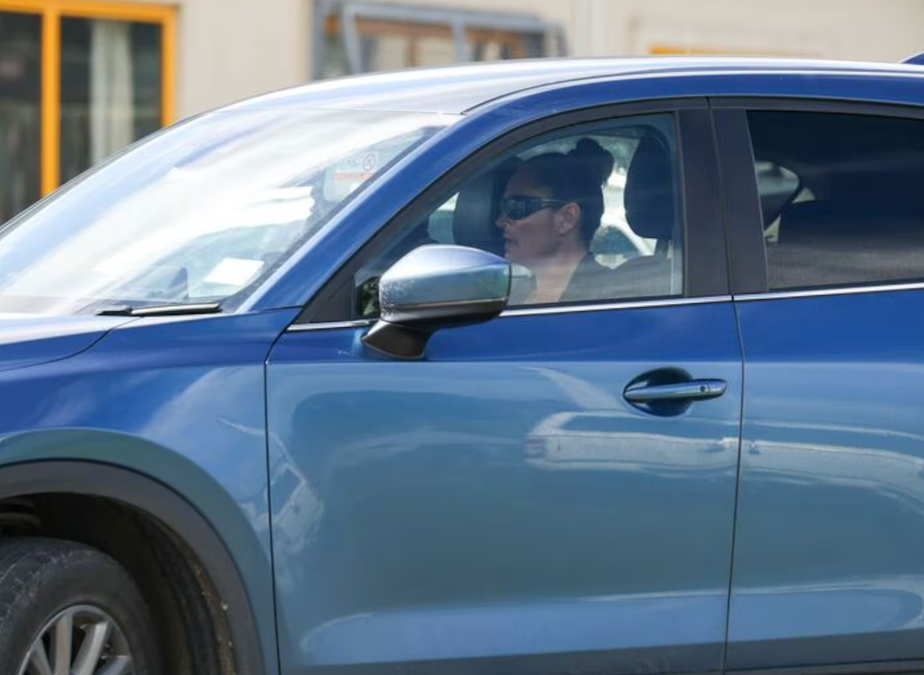Cat Christey leaving after her guilty plea today. Photo: Open Justice
