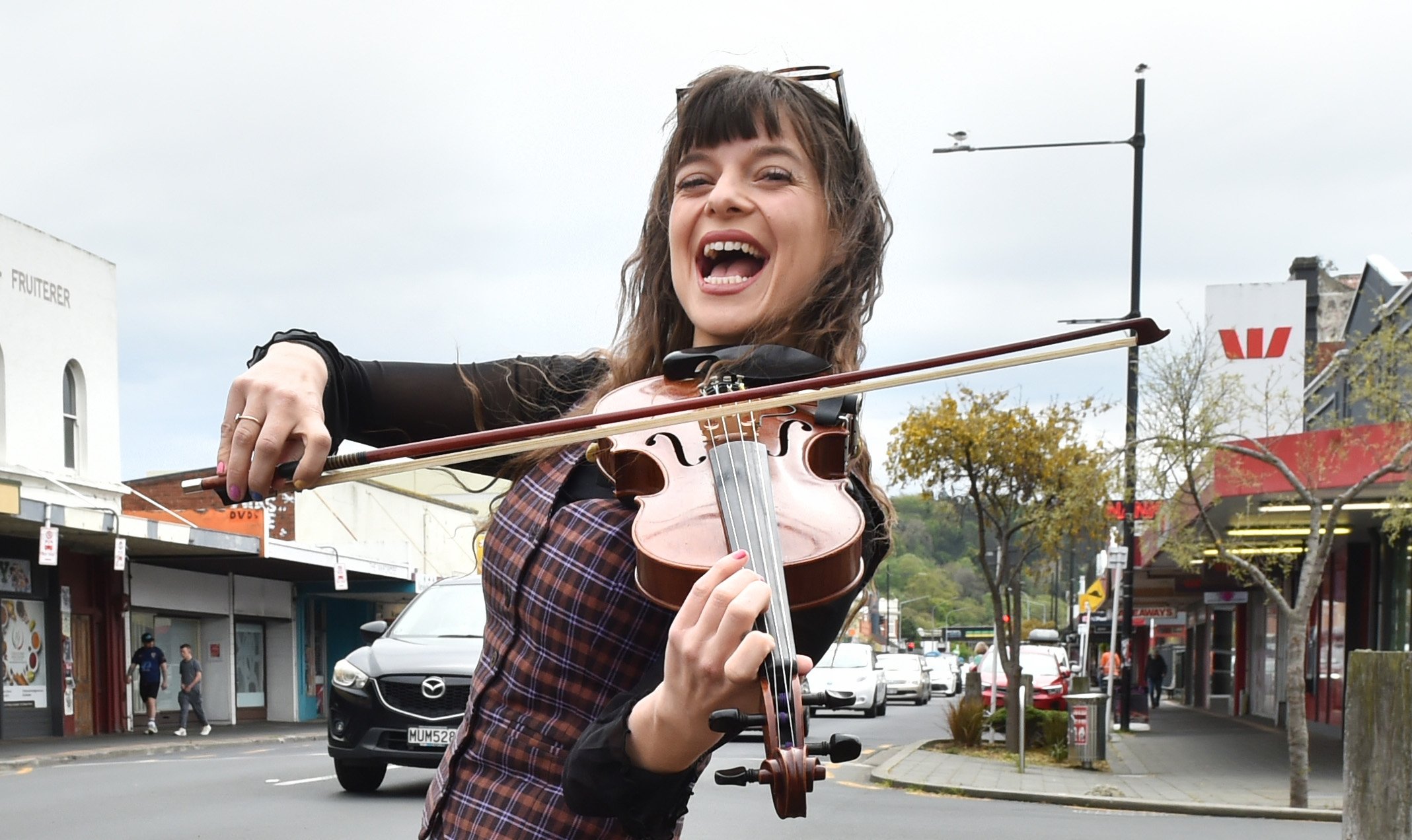 Rosalind Manowitz is set to perform at the Buskers Festival Ōtepoti today. Photo: Gregor...