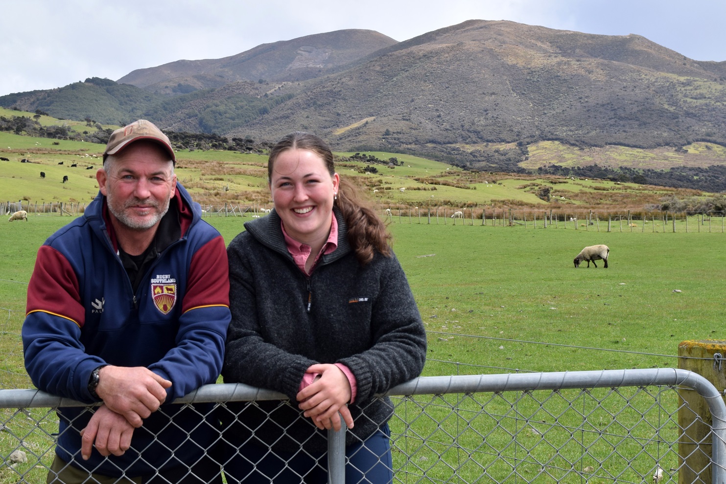 Southland Hinds front rower Grace Duthie on Waterloo Station, a sheep and beef property her...