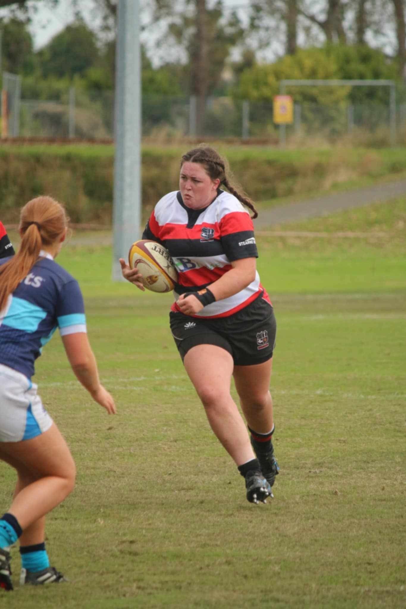 Tū Kotahi Wahine front rower Grace Duthie competes in Invercargill this season. Photo: SamDoubleC...