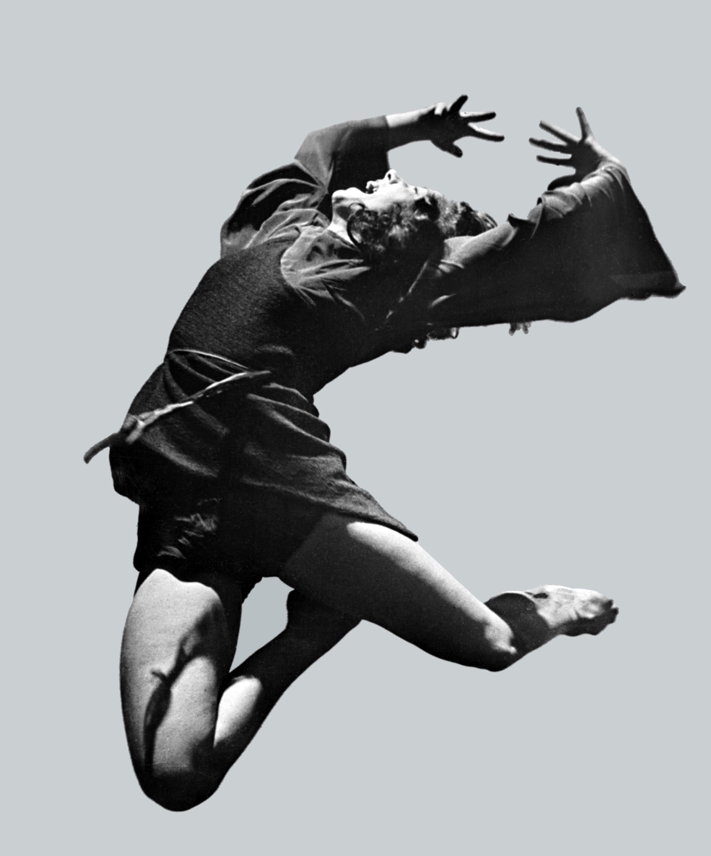 Shona Dunlop MacTavish dancing as Cain in Cain and Abel, Sydney, 1940, from the MacTavish family...