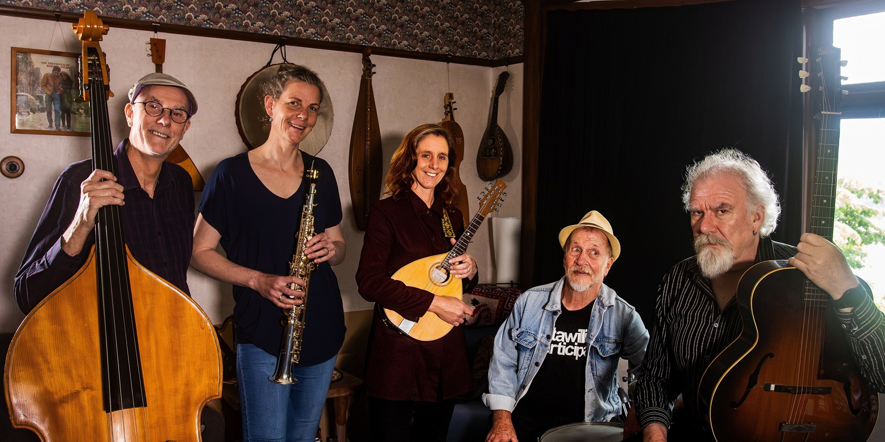 Dunedin swing band Skin & Bone will perform atop Otago Peninsula next weekend. Photo: supplied