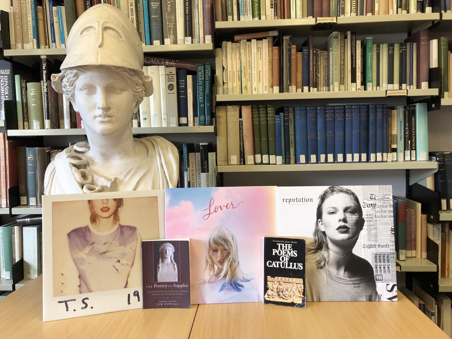 A library display connects Taylor Swift’s back catalogue to the classical world. Photos: supplied