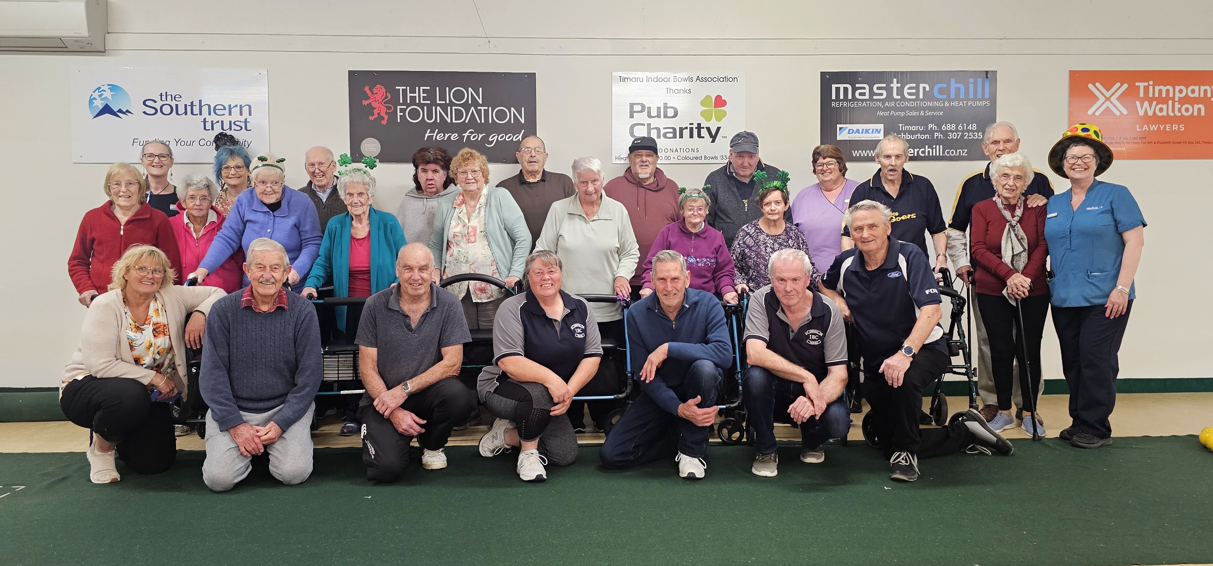 Residents and diversional therapists from Glenwood Home, Strathallan Lifecare Village, Elloughton...