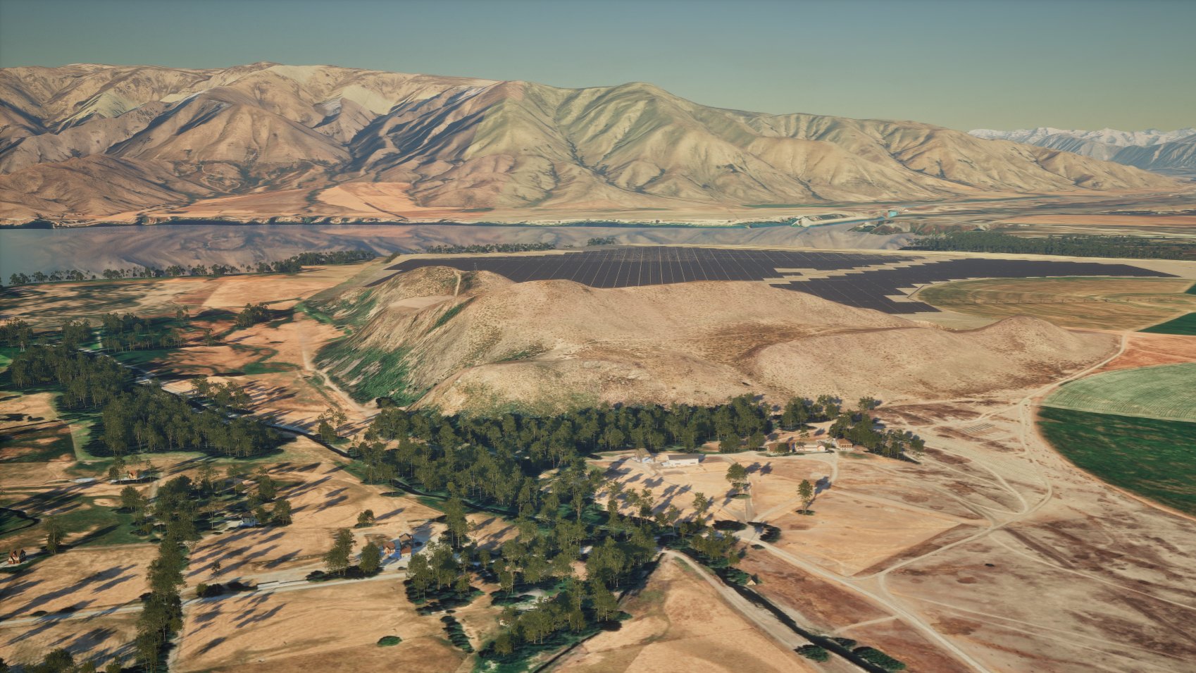 An artist render of the Haldon Station solar project in the Mackenzie Basin. IMAGE: SUPPLIED

