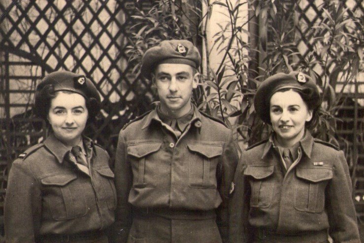 A 1943 photograph of Frances, Robert and Margery Greenfield while in Italy. PHOTOS: SUPPLIED