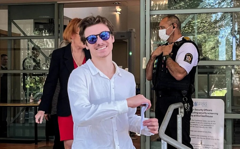 Jayden Meyer outside court following an appearance in 2022. File photo 