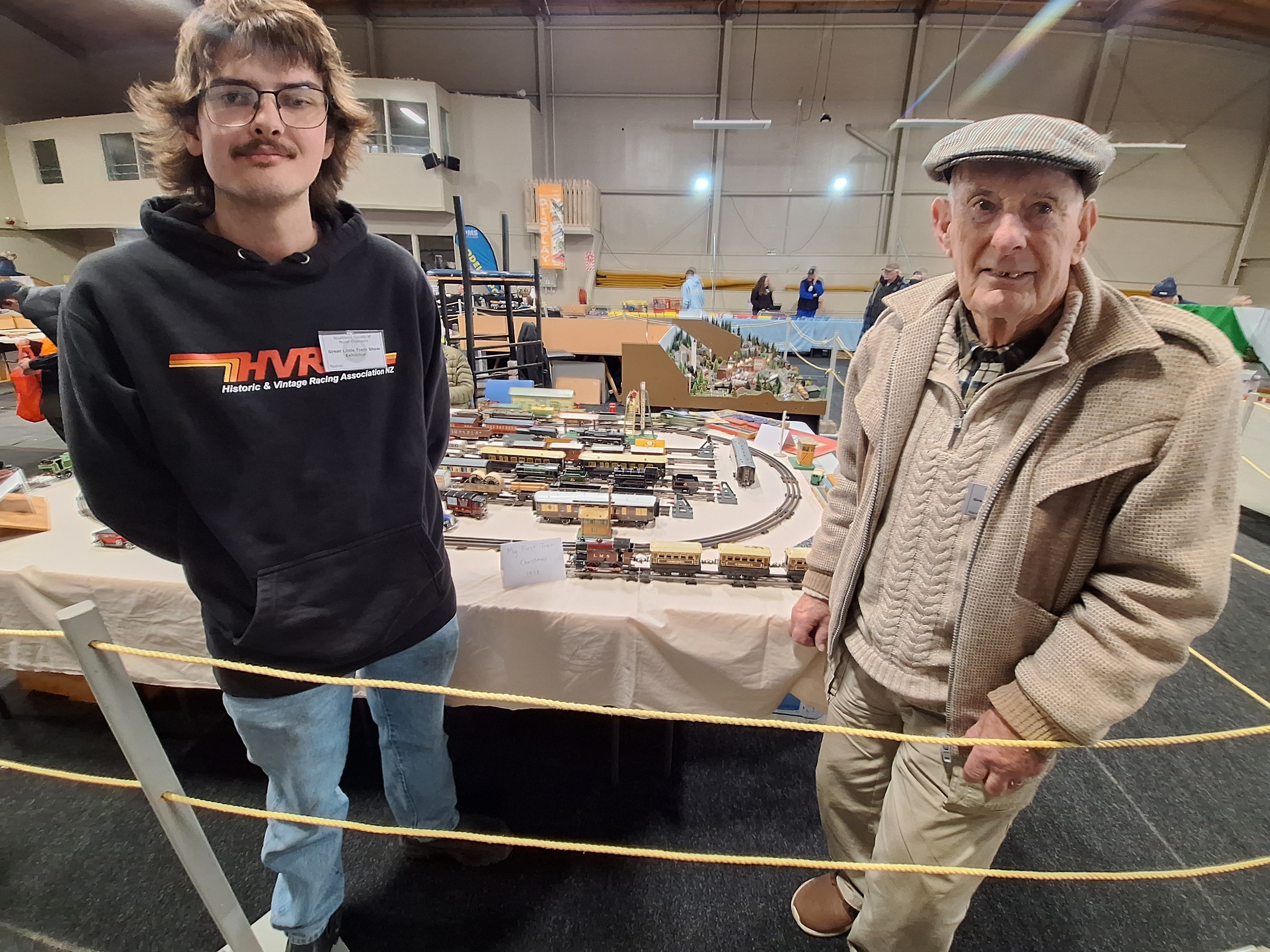 Train convert Aidan Weaver and his grandfather Owen Davies were in their happy place at The Great...