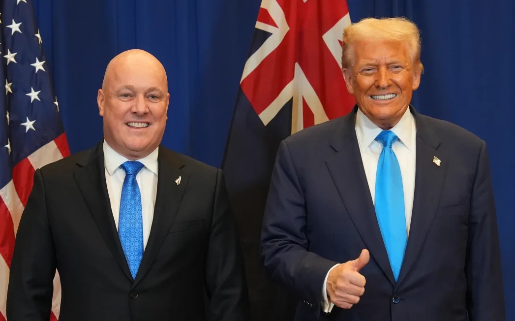New Zealand Prime Minister Christopher Luxon (L) and US President Donald Trump. Photo: Supplied /...