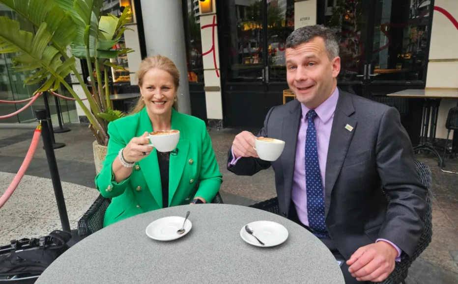 Louise Upston and David Seymour. Photo: RNZ
