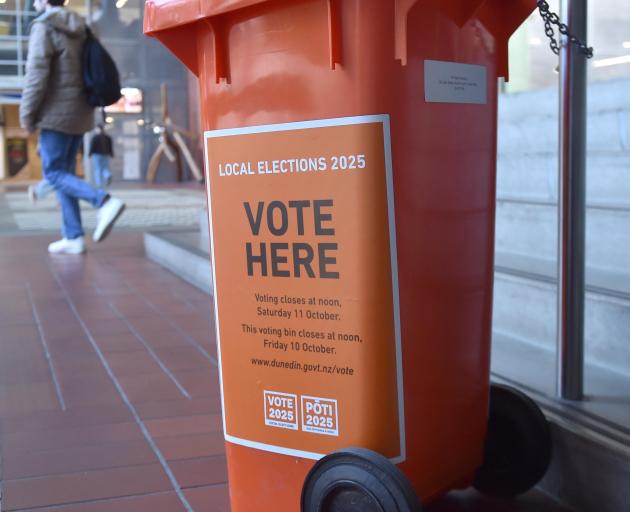 Local elections voting box. PHOTO: ODT FILES