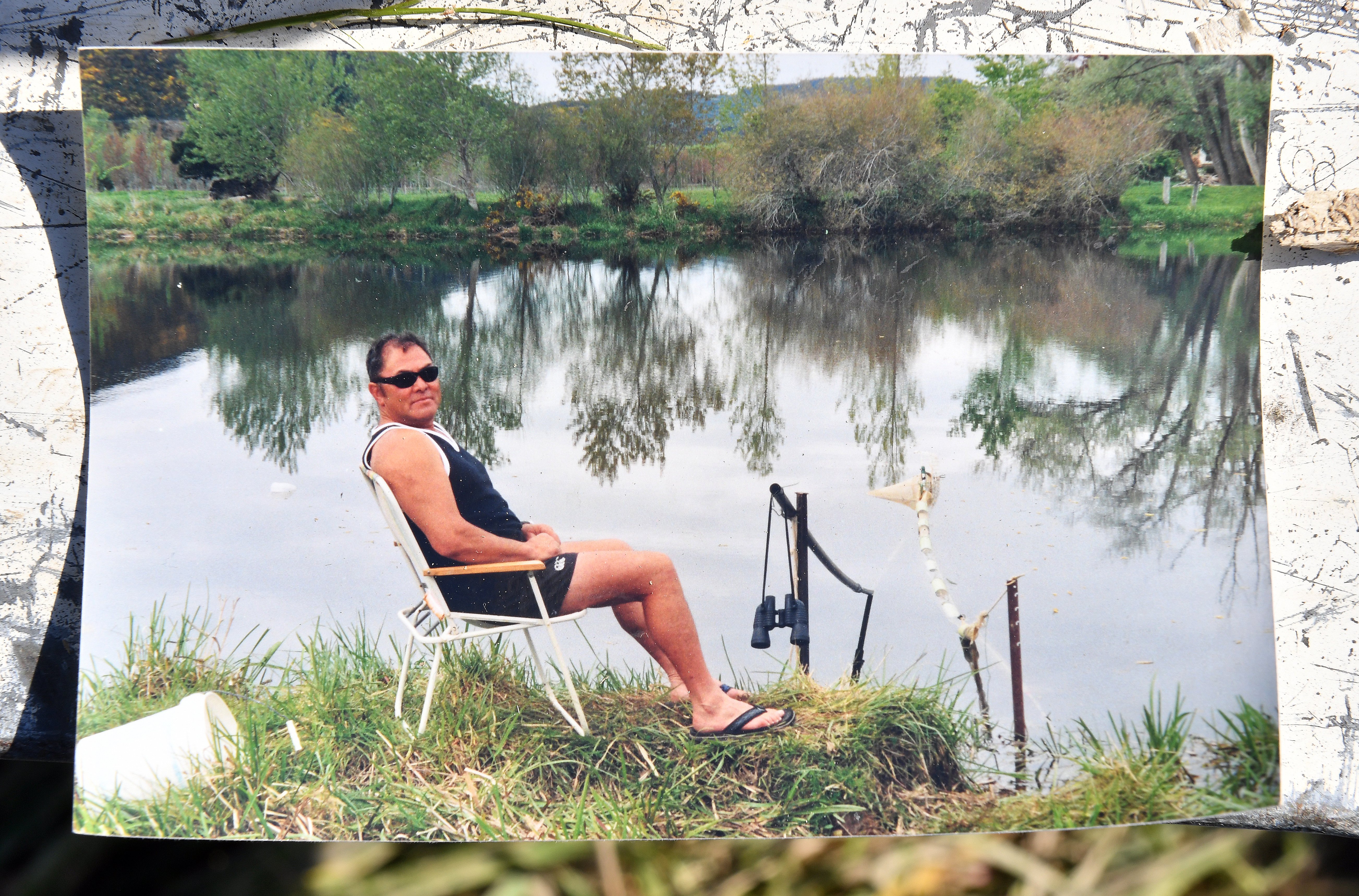 Mr Wall during his first season of whitebaiting on the Taieri River more than 40 years ago. PHOTO...