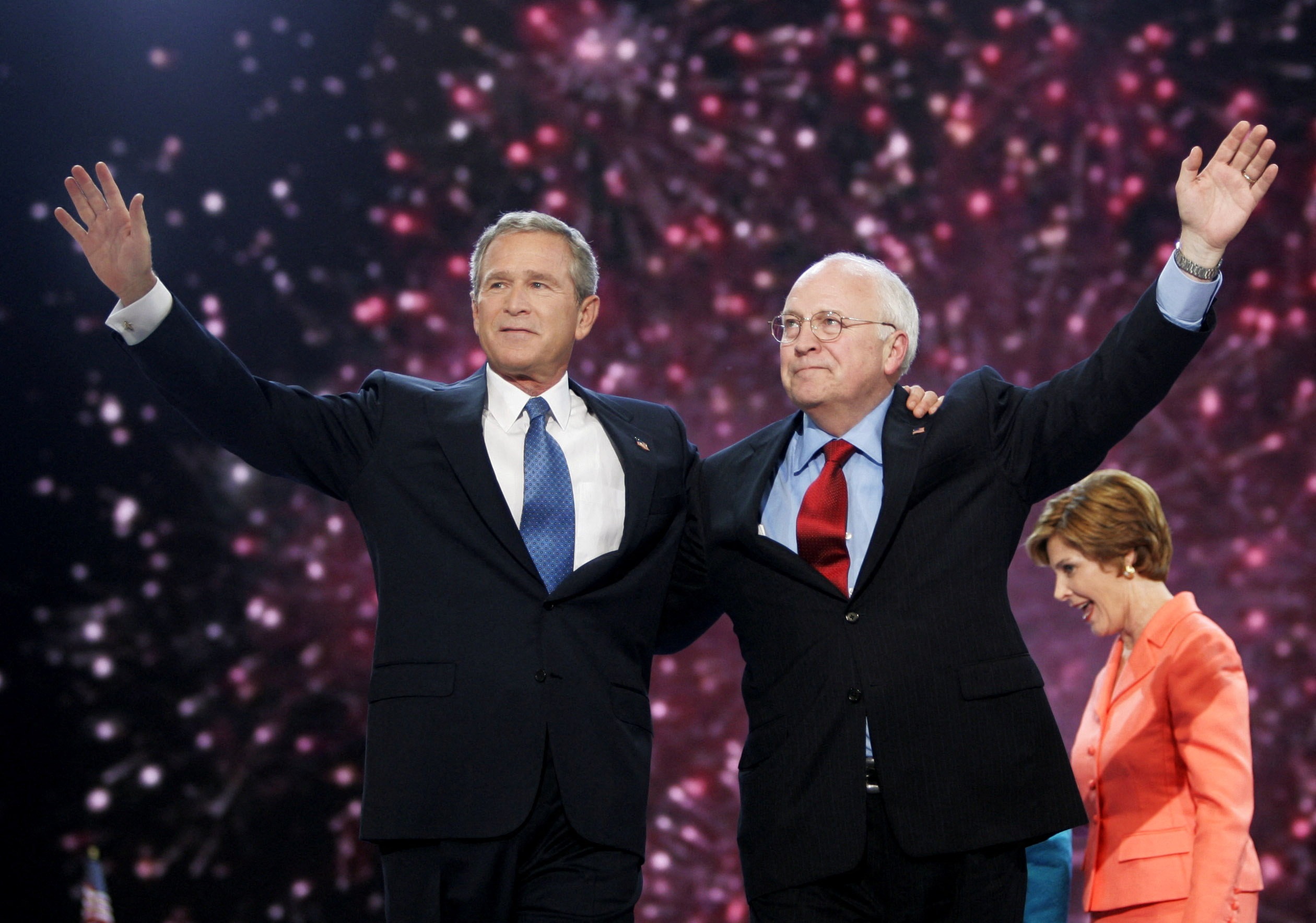 US President George W. Bush (left) and Vice President Dick Cheney in 2004. Photo: Reuters