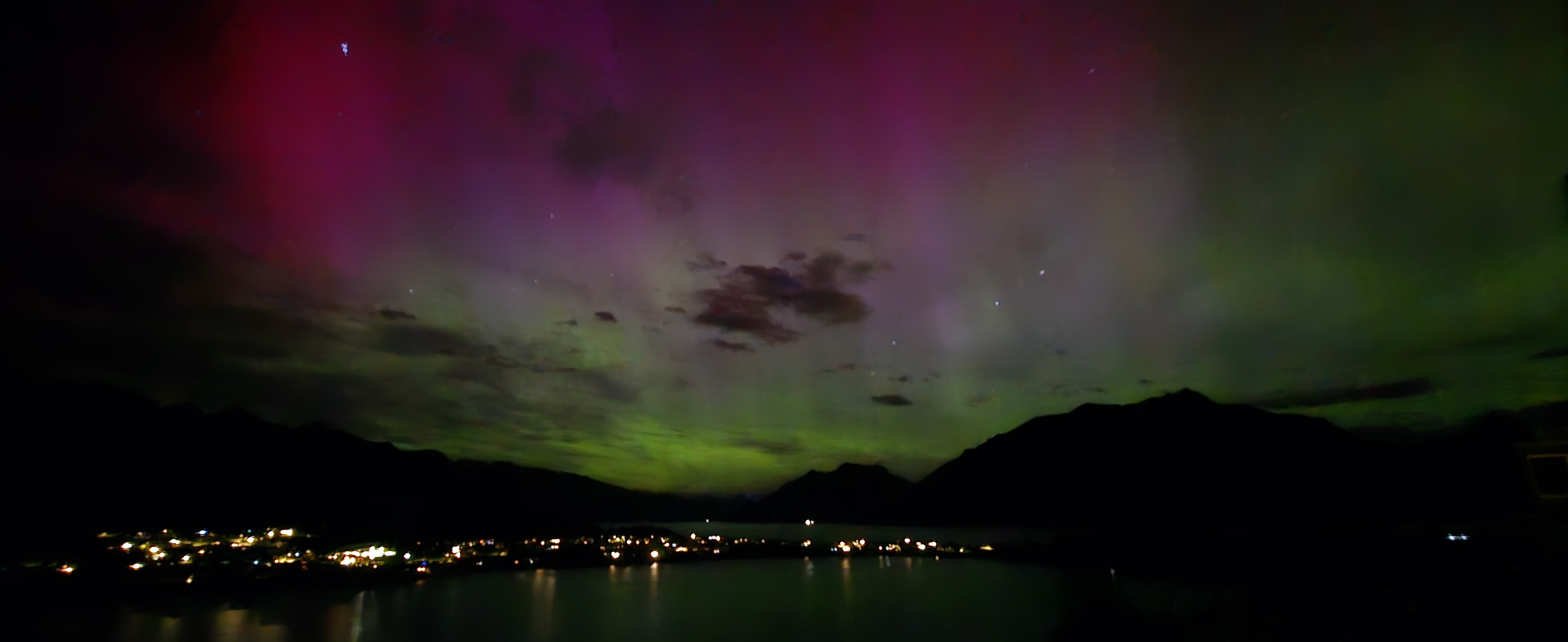 Aurora australis from Queenstown 