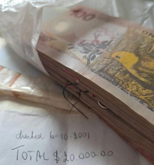 There was also a note saying it was checked in 2001. Photo: Supplied