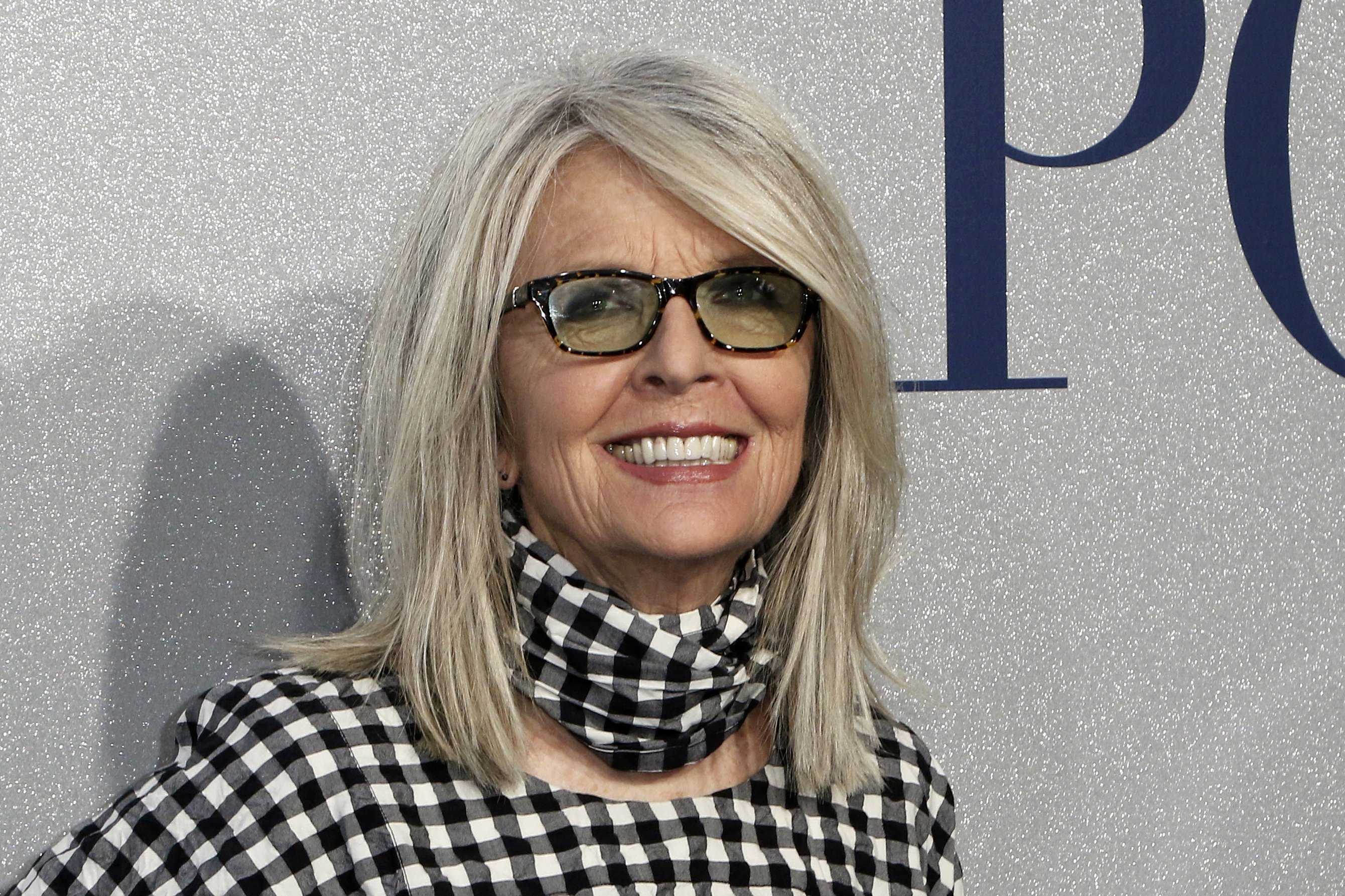 Diane Keaton arrives at the 2019 world premiere of Poms. PHOTO: AP