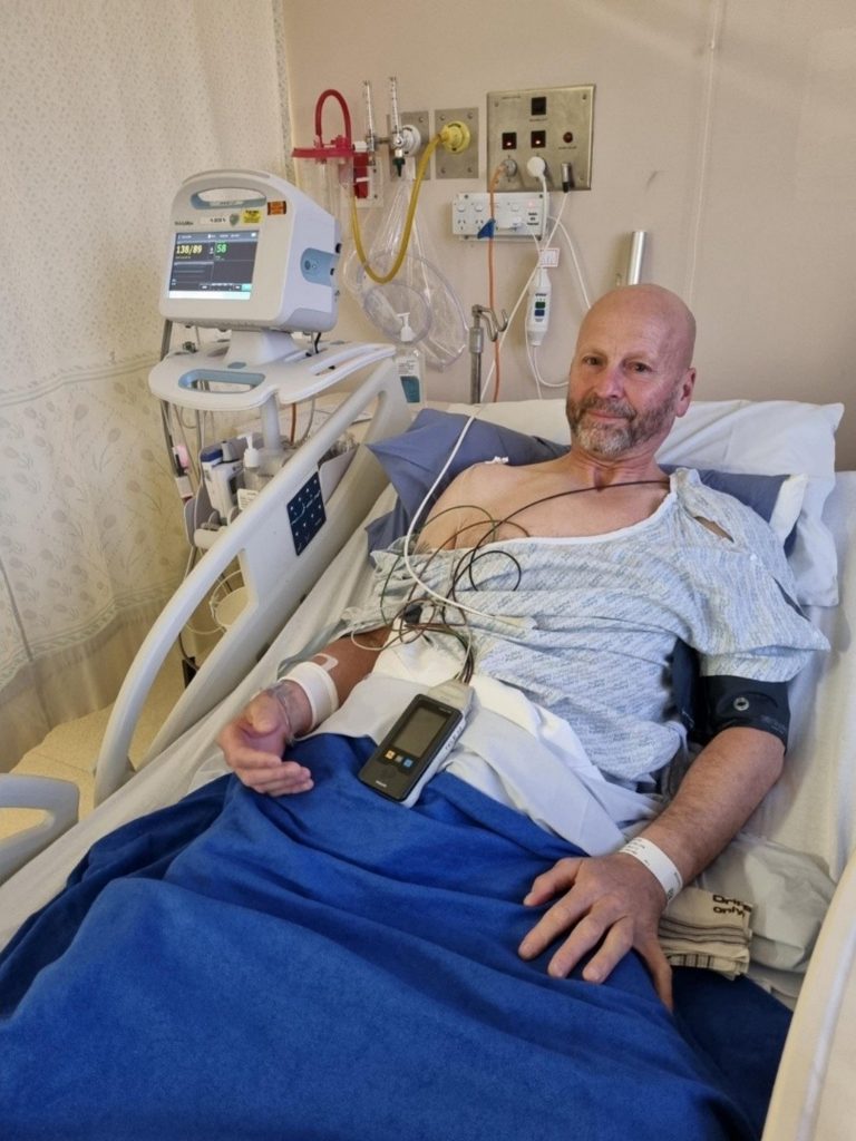 Mark Smith was in hospital for assessment and surgery after the event. PHOTO: SUPPLIED