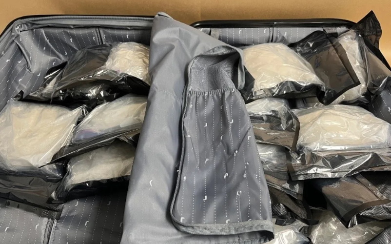 Bags of meth recently discovered at Auckland Airport. Photo: Supplied 