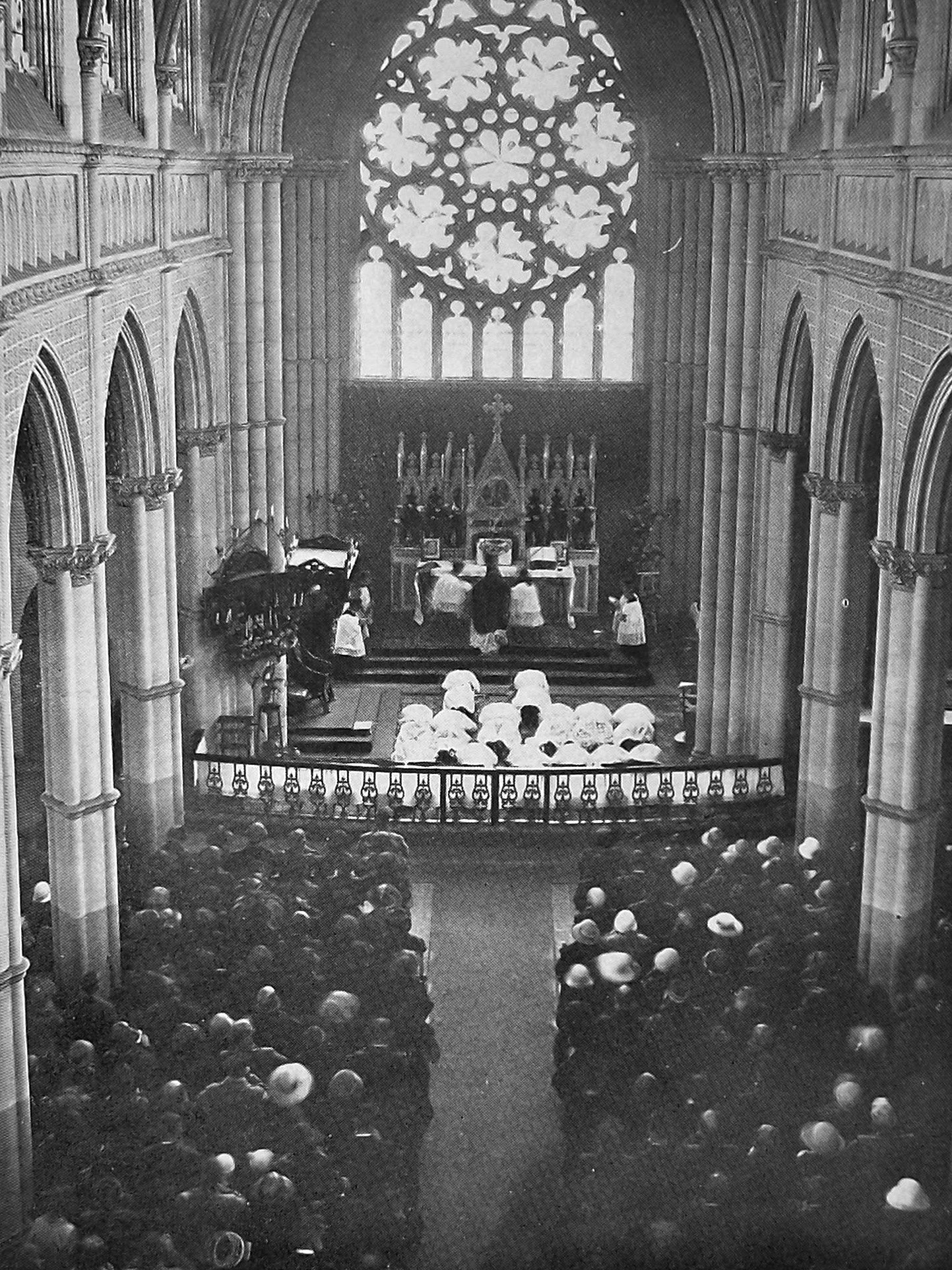 Ordination ceremony at St Joseph's Cathedral, Dunedin. — Otago Witness, 24.11.1925