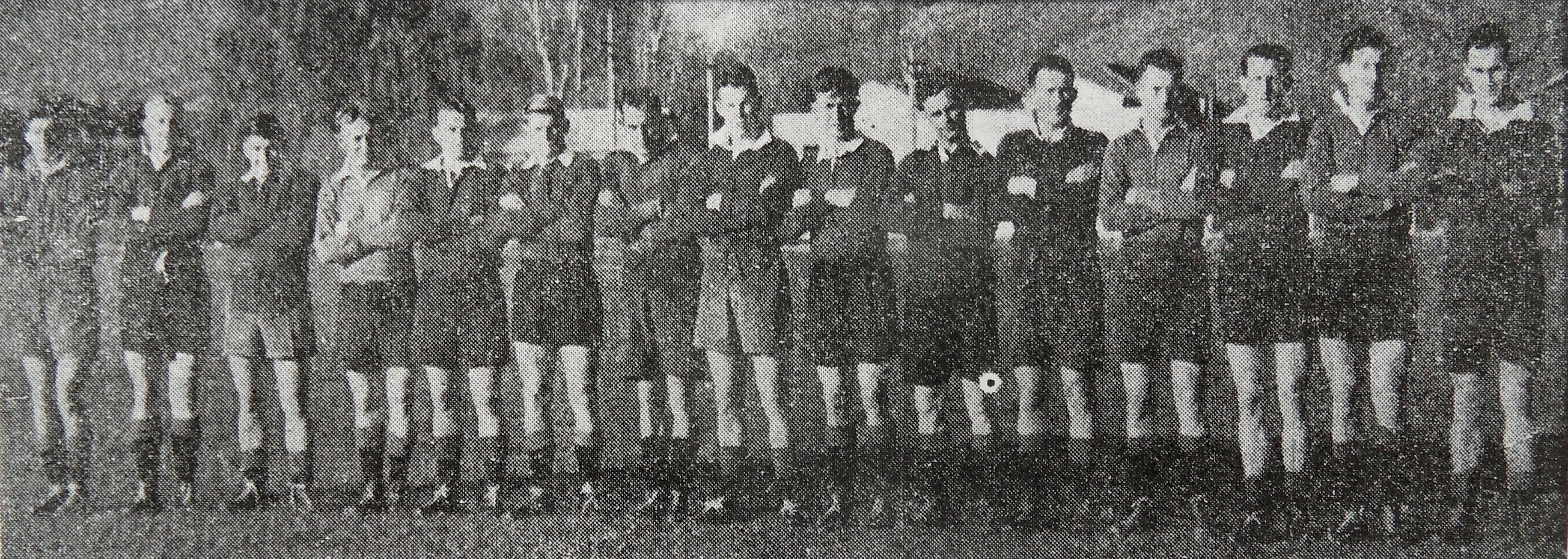 The Star reports Cromwell’s win. Robin Christie eighth from left. Supplied clipping
