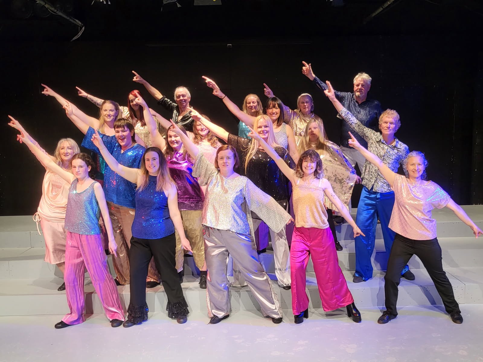 The cast of Top of the Pops performs I Will Survive during a recent dress rehearsal. PHOTOS:...