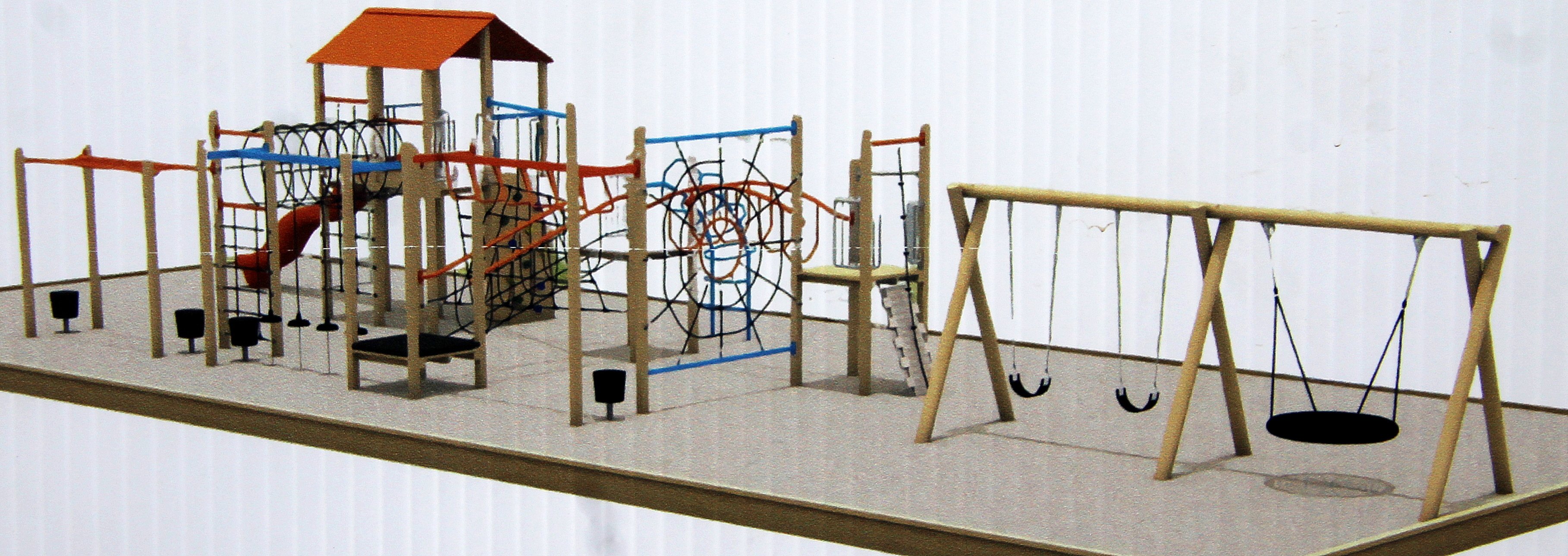 An architectural illustration of the playground. SUPPLIED