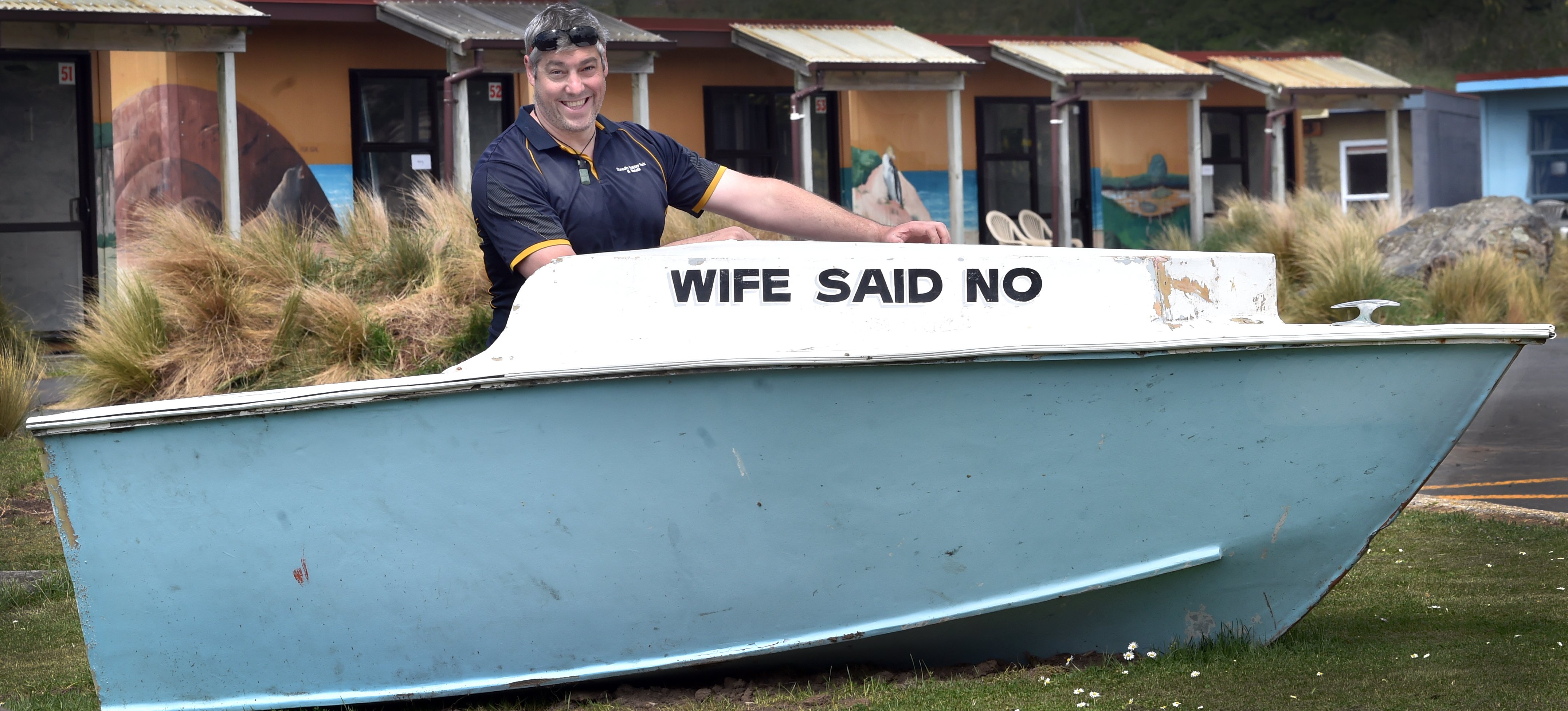 Dunedin Holiday Park co-owner Daniel Grubb wants people to share stories about the place as it...