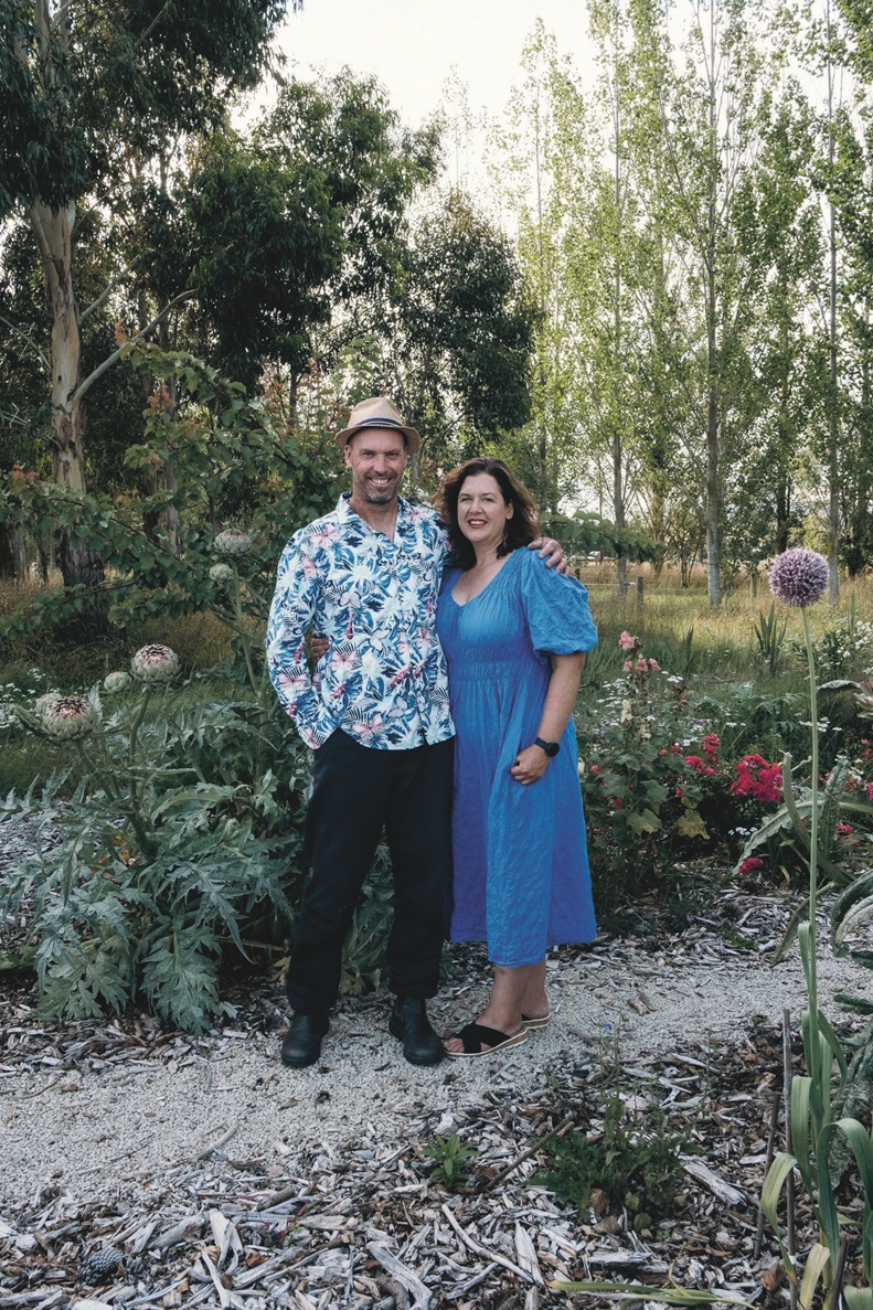 Nick Gill and Angela Clifford on their property in North Canterbury.