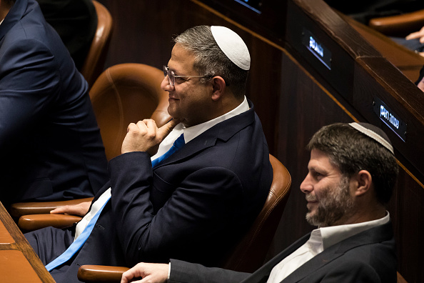 Itamar ben Gvir (left) and Bezalel Smotrich. Photo: Getty Images