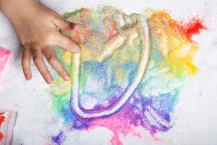 Asbestos contamination in coloured play sand has raised fears of what exposure could do. Photo:...