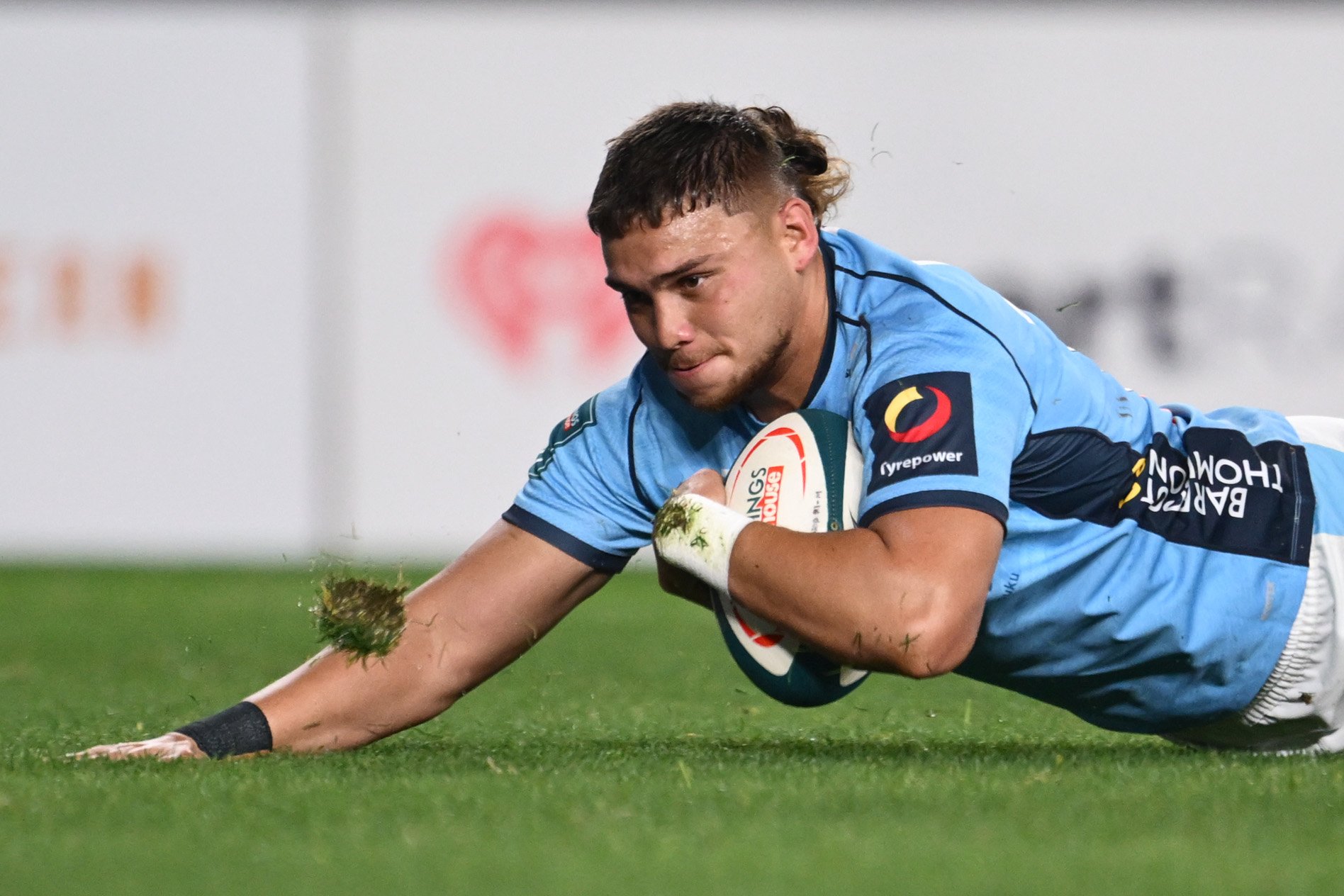 New Highlanders recruit Reesjan Pasitoa scores for Northland during an NPC match against Auckland...