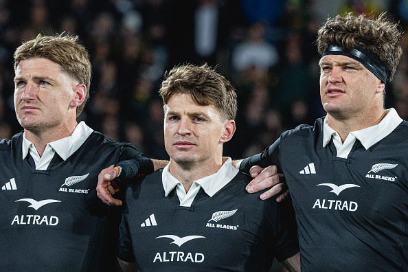 Beauden Barrett (centre) is the only brother fit to take on Scotland at the weekend, as Jordie ...
