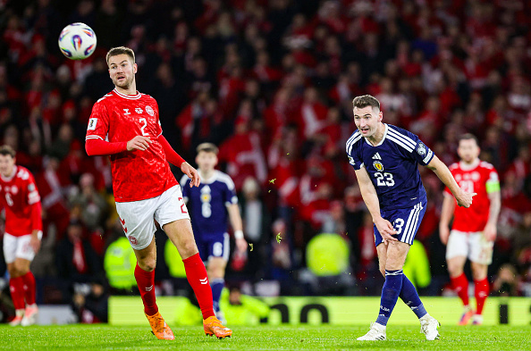 The crowd erupted when Scotland's Kenny McLean scored against Demark. PHOTO: GETTY IMAGES 