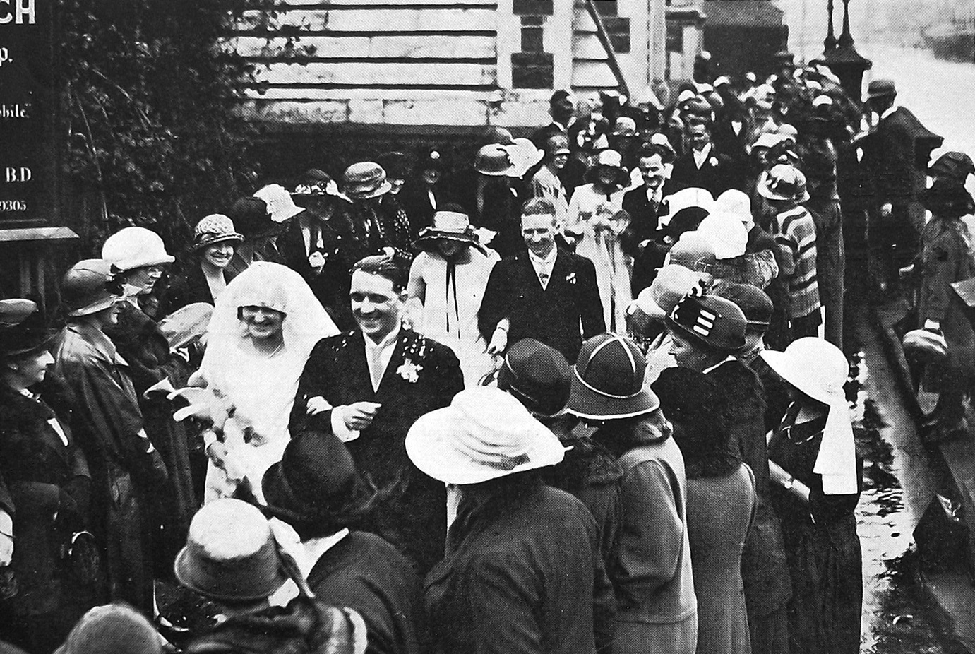 Kathleen Margaret Glendining, of Dunedin, marries Norman Brett, of Auckland, at Knox Church,...