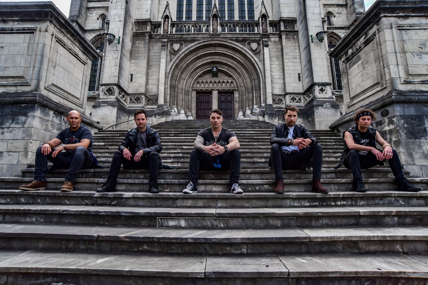 The Rock Tenors (from left) Steve Jones, James Adams, Justin Wilson, Luke Butson and Ben Hayward...