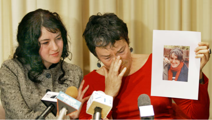Christine Hindson's daughter, Marla Thompson (left), and her sister Megannan. Photo: NZME