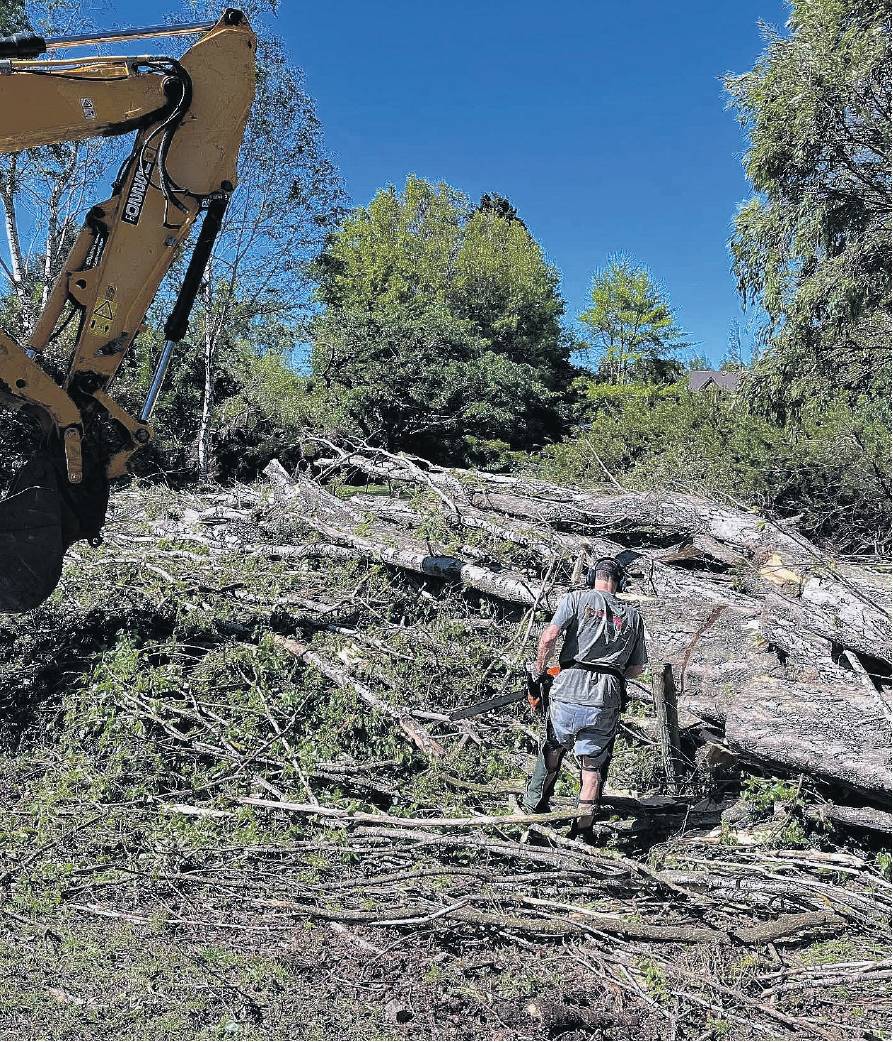 Trees were ripped from the ground, roofs blown off houses, and windows smashed by flying fence...