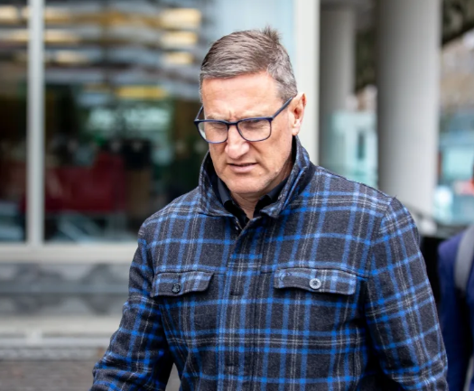 Jevon McSkimming appeared at the Wellington District Court on Thursday. Photo: RNZ / Mark Papalii...