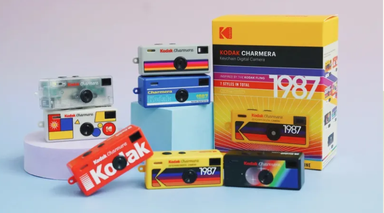 The Kodak keychain, Charmera, comes in seven colours. Photo: Supplied / Kodak