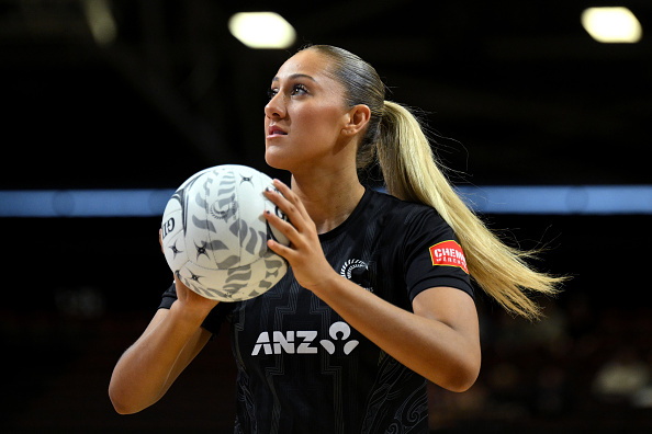 Martina Salmon was named player of the match for the Silver Ferns against Scotland. Photo: Getty...