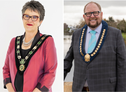 Marie Black and Dan Gordon. Photos: Hurunui District Council / Waimakariri District Council 