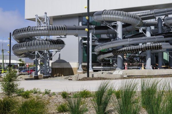 The Parakiore Recreation and Sports Centre hydroslides. Photo: CCC