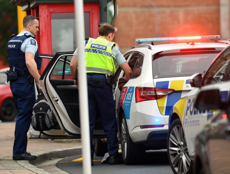 Police arrest the woman who allegedly attempted to start a fire in the Dunedin Work and Income...