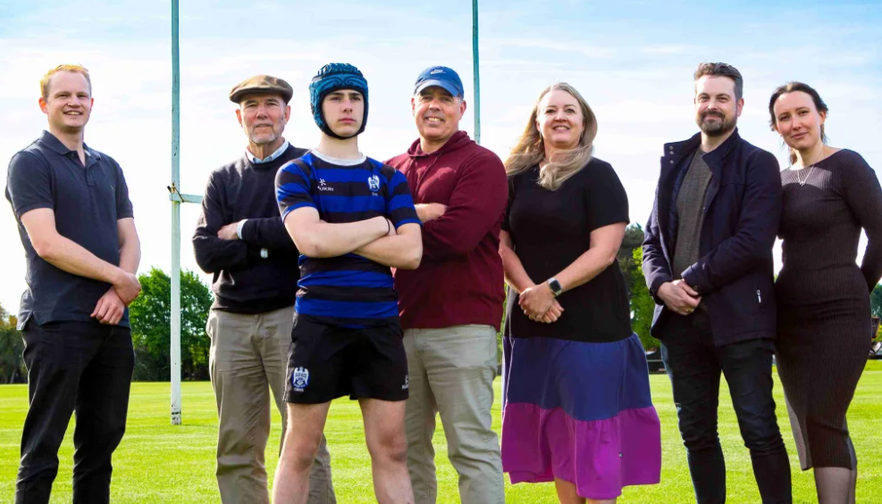 The Ruru headgear development team includes (from left) Dr George Stilwell, Emeritus Professor...